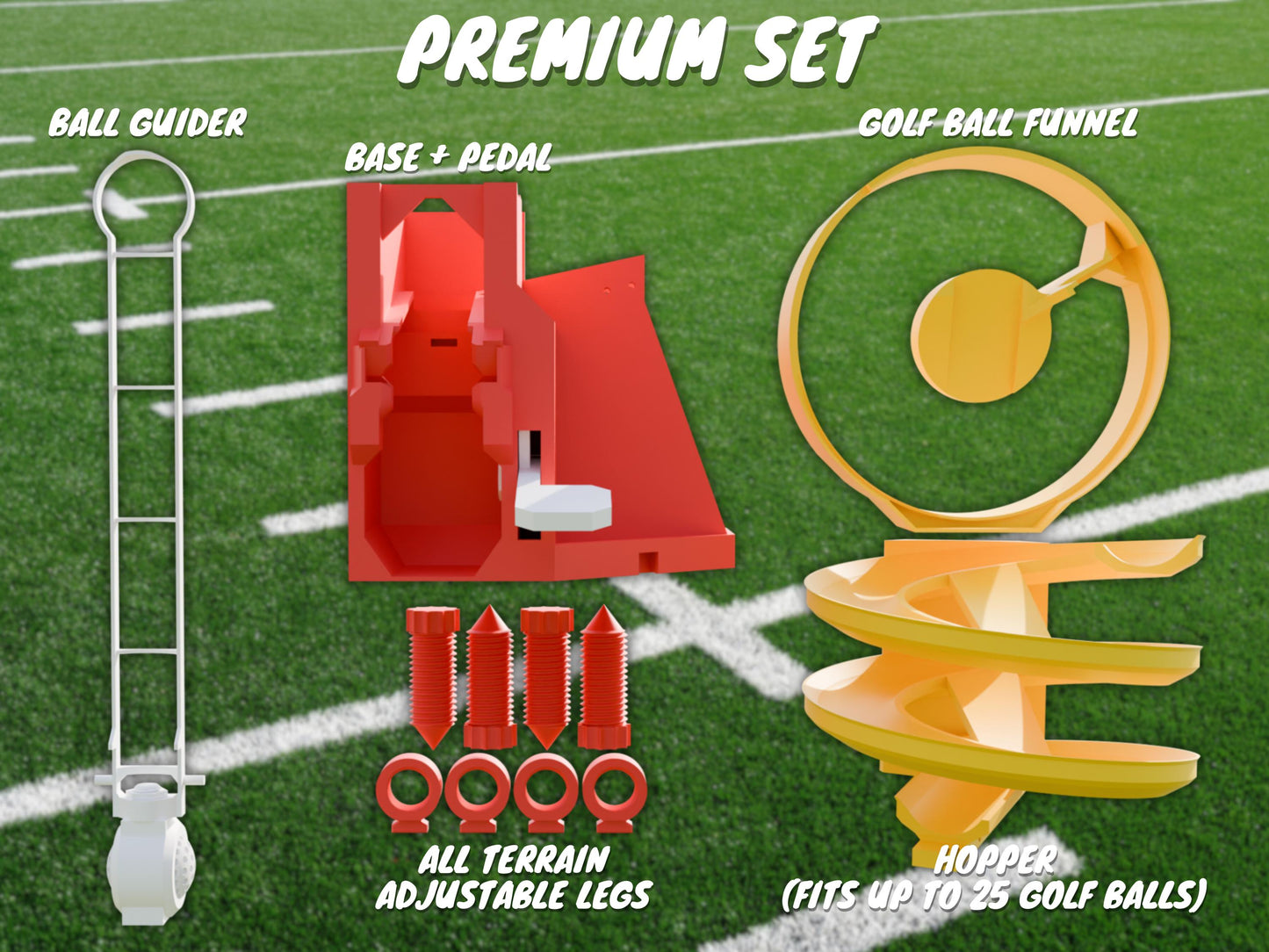 Football-Team Golf Ball Dispenser