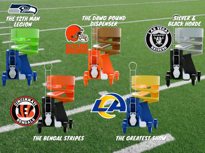 Football-Team Golf Ball Dispenser